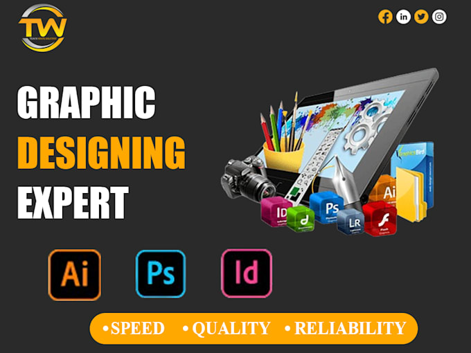 Bestseller - create of any kind of graphic design service you need