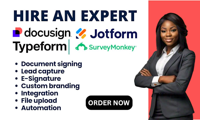 Gig Preview - Create nice surveymonkey, typeforn, jotform, and docusign