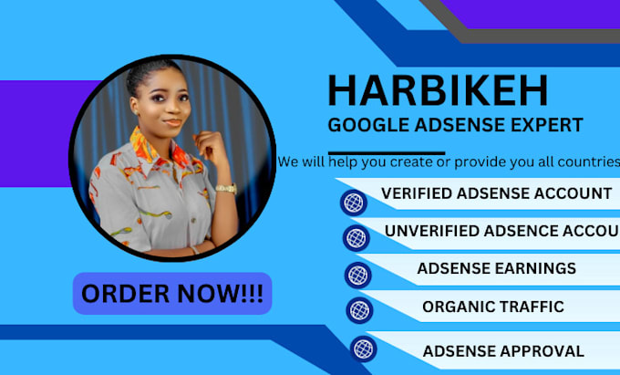 Gig Preview - Offer fully verified adsense dashboard active adesense