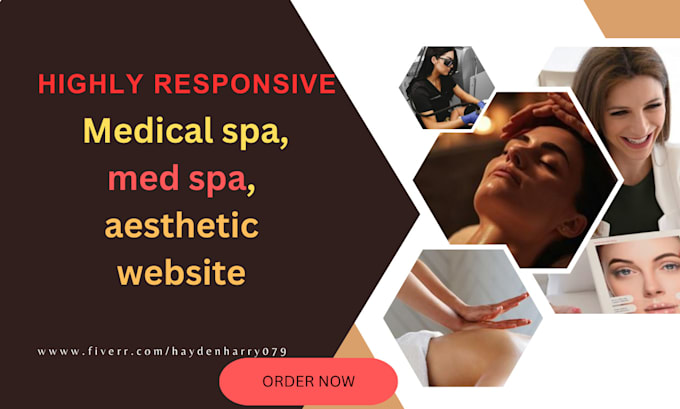 Gig Preview - Design medical spa website med spa website aesthetic website spa med website