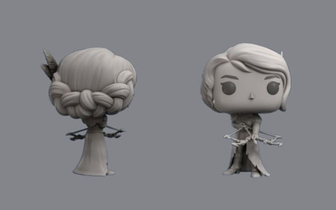 Gig Preview - Sculpt funko pop toys action figure with zbrush, stl file 3d printing