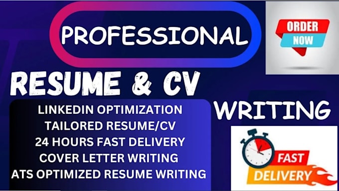 Bestseller - write ats resume, resume design, cover letter and linkedin