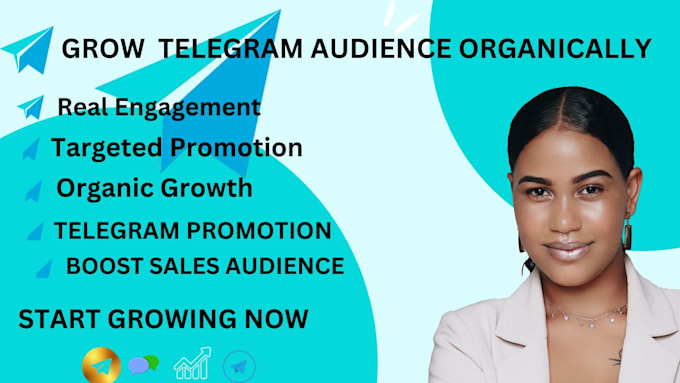 Gig Preview - Do organic telegram audience promotion for your channel