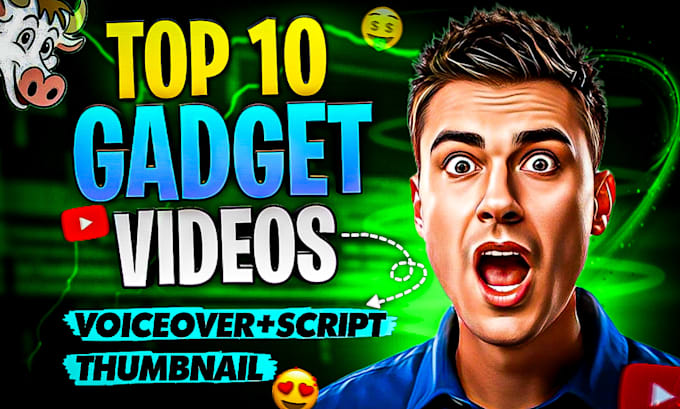 Gig Preview - Create top 10 gadget video and cars video for youtube