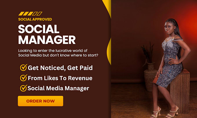 Gig Preview - Be your social media marketing manager and content creator