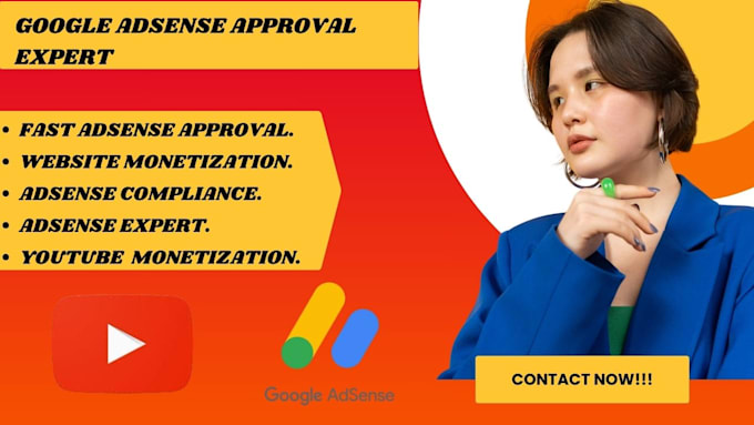 Gig Preview - Get fast google adsense approval expert for website optimization