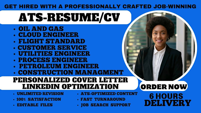 Gig Preview - Do process engineer, IT director, utilities, oil and gas resume