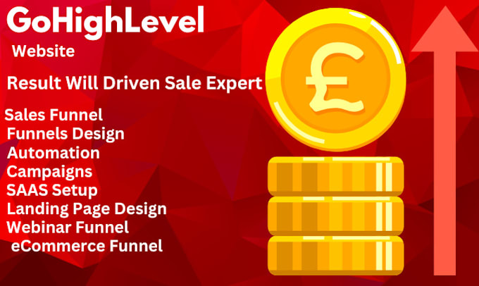 Gig Preview - Build gohighlevel sales funnels, and landing page in click funnel