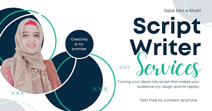 Gig Preview - Be a creative and amazing script writer for you