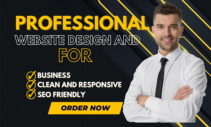 Gig Preview - Design clean website design business website wordpress website