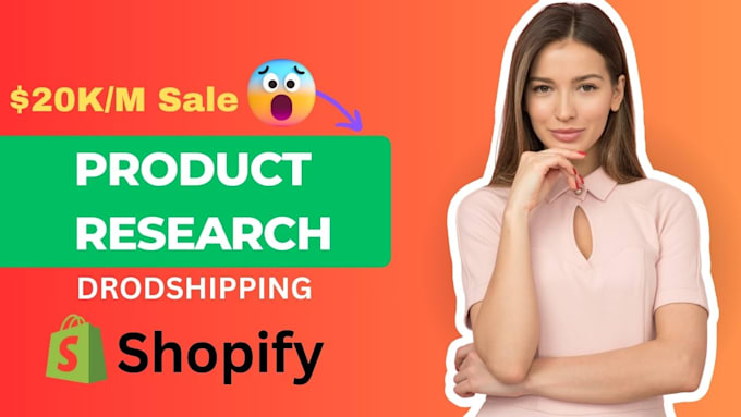 Gig Preview - Do shopify dropshipping winning product research