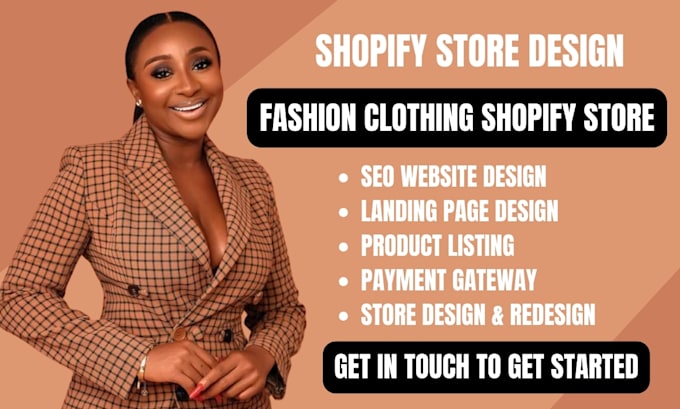 Gig Preview - Design fashion clothing store boutique store fashion store clothing website