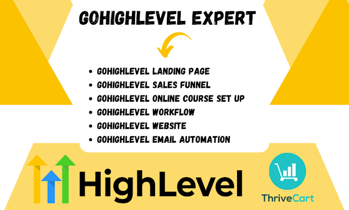 Gig Preview - Gohighlevel sales funnel gohighlevel website thrivecart clickfunnels salesfunnel