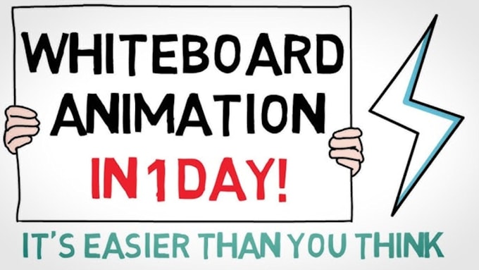 Gig Preview - Create perfect whiteboard animation explainers video within 24 hours