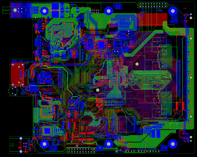 Gig Preview - Do pcb design pcb layout schematics and circuit phototype in kicad easyeda prote