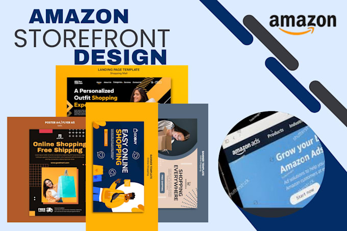 Gig Preview - Design an amazon storefront and create a brand layout for you