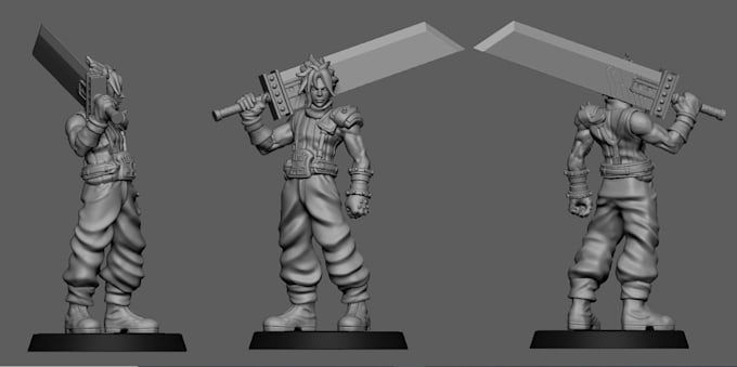 Gig Preview - Sculpt3d printable model,edit stl file,digital sculpter,zbrush zremesh,3d figure