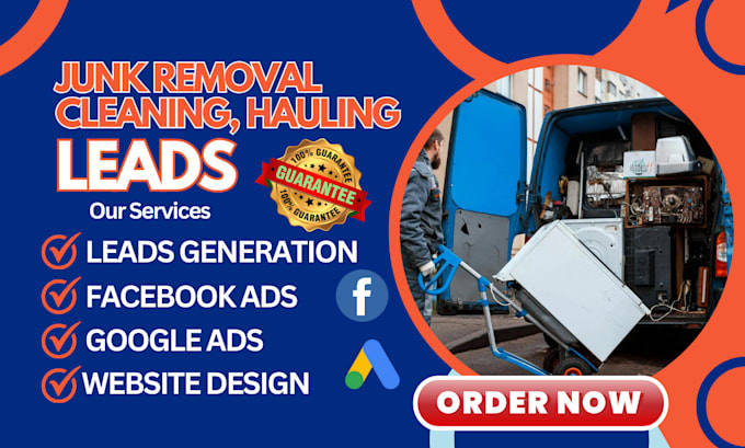 Bestseller - generate junk removal junk removal website cleaning leads hauling lead via ads