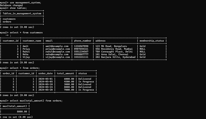 Gig Preview - Do mysql queries for any database