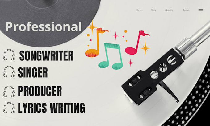 Gig Preview - Be write lyrics custom song for your loved one ghostwriter lyrics writing pop