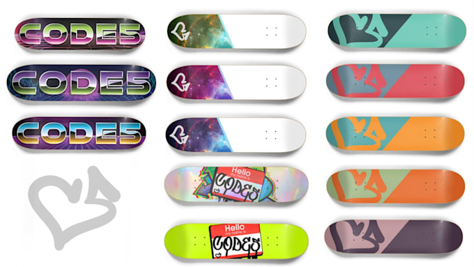 Gig Preview - Create a custom skateboard graphic