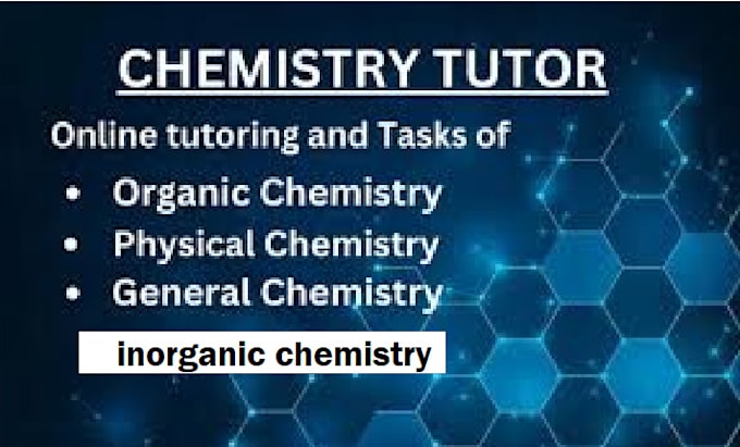 Gig Preview - Help you in physical organic inorganic and general chemistry tasks