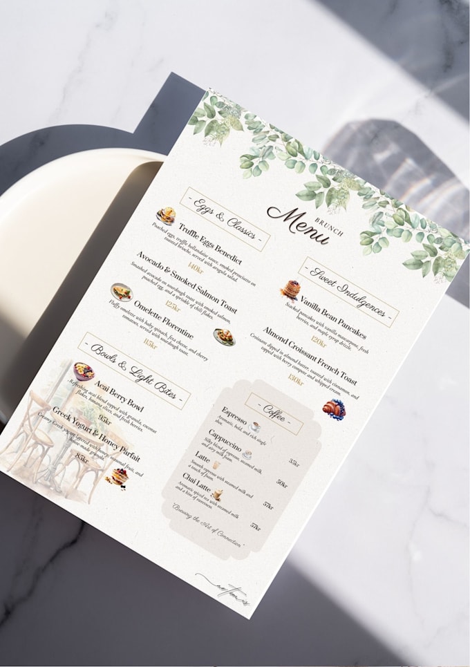 Bestseller - provide elegant menu design tailored to your brand