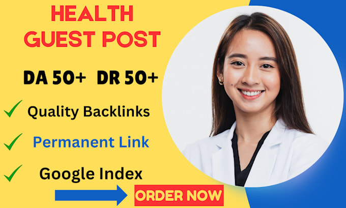 Bestseller - do health guest posts with high authority backlinks