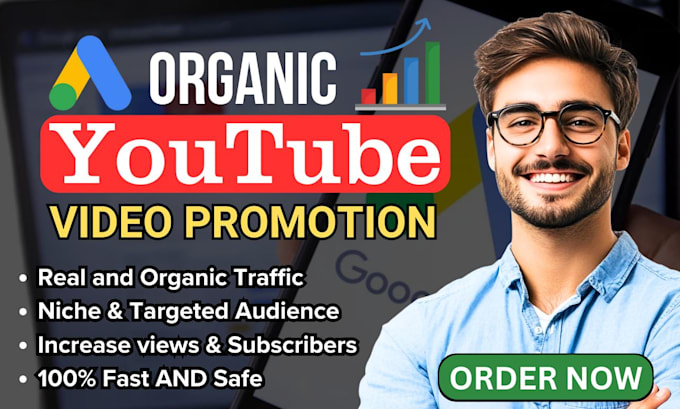 Gig Preview - Do youtube video promotion by google ads for organic views and channel growth