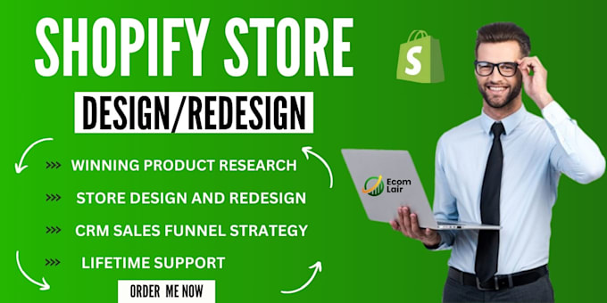 Bestseller - shopify website design shopify store design shopify website redesign