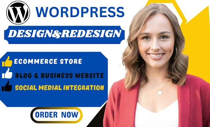 Gig Preview - Build a responsive wordpress website for business , design wordpress blog