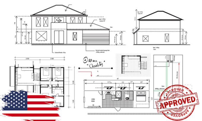 Gig Preview - Stamp architectural and engineering drawings, 2d floor plan and city permit