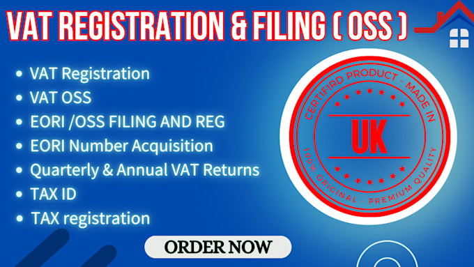 Gig Preview - Do vat oss registration filing in service france spain italy, germany, cz, italy