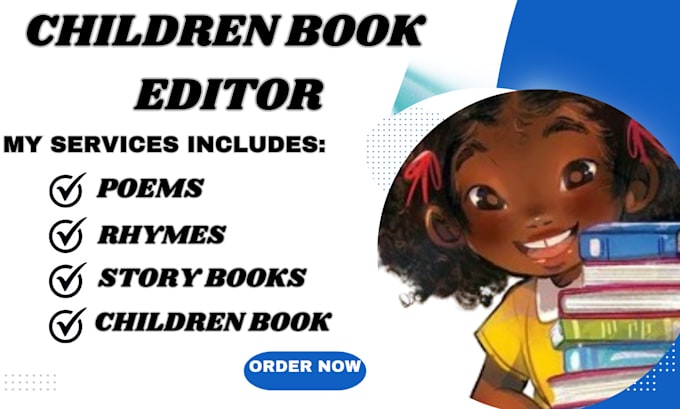 Gig Preview - Do children book editing, book proofreading, book formatting, book publishing