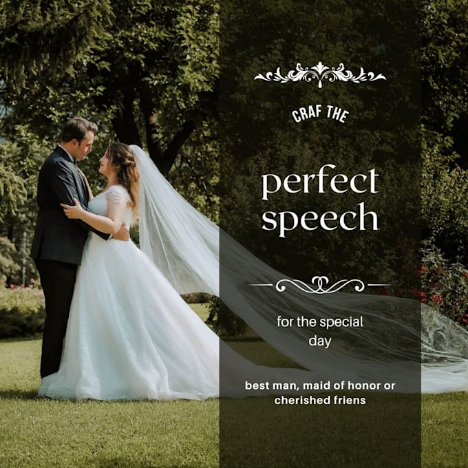 Gig Preview - Craft the perfect best man or bridesmaid speech