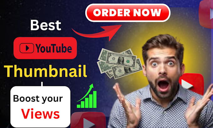 Gig Preview - Design attractive and professional youtube thumbnails