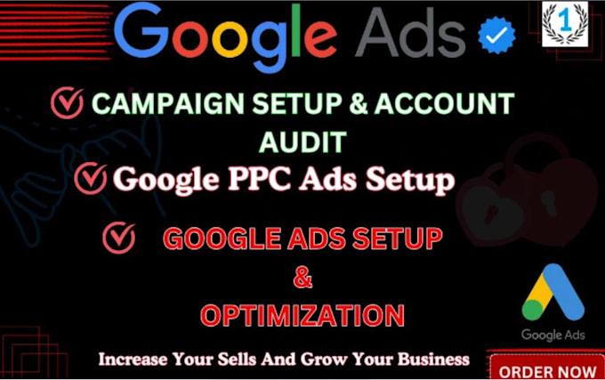 Gig Preview - Set up and manage your google ads, adwords ppc campaign