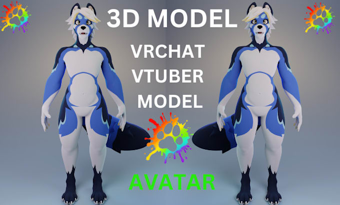 Bestseller - do vrchat avatar 3dmodel furry avatar animaze viroid vrchat world vtuber nsfw vr