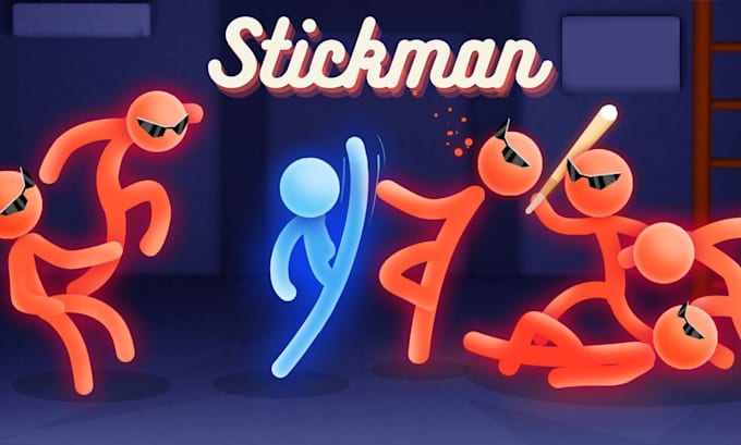 Gig Preview - Create 2d stickman animation stick figure video animation 2d explainer video