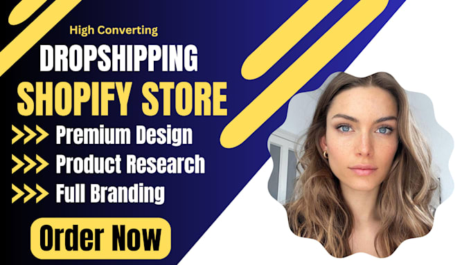 Gig Preview - Build a responsive shopify dropshipping store or shopify website design