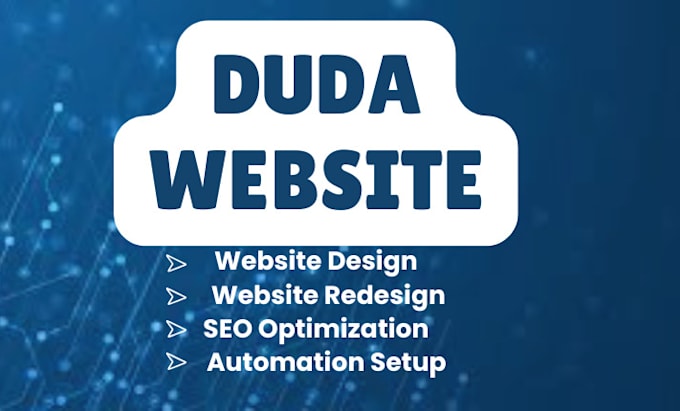 Gig Preview - Duda website duda builder duda seo duda redesign wordpress