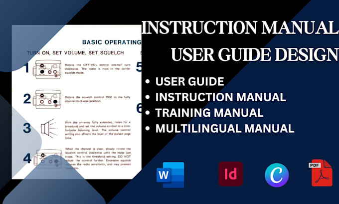 Gig Preview - Write format design user guide,instruction,training manual in spanish,german