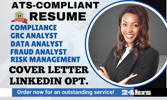 Gig Preview - Write compliance, risk management, financial analyst, data analyst grc resume