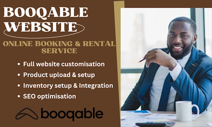 Gig Preview - Do booqable rental services, rental website design, booqable online booking