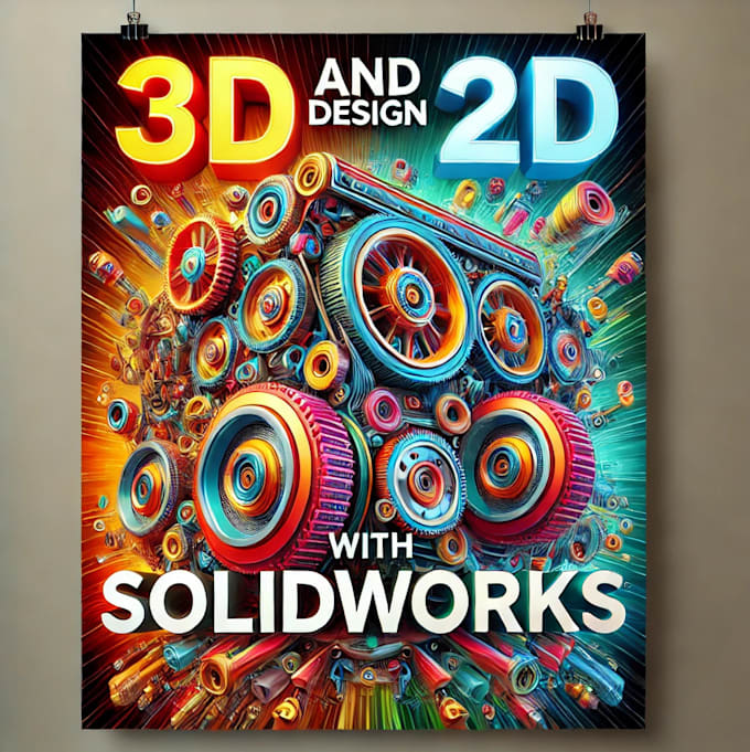 Gig Preview - Do 3d cad design and 2d drawing with solidworks