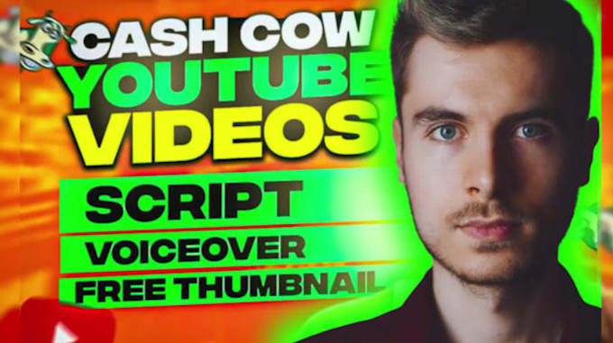 Gig Preview - Automated youtube cash cow video cash cow channel cash cow reels