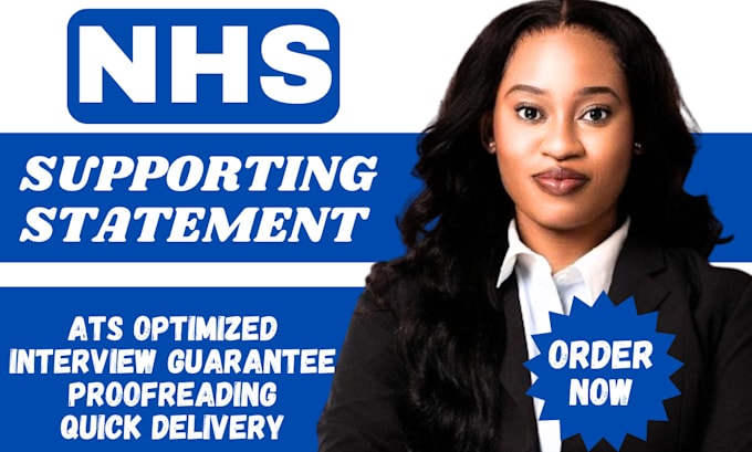 Gig Preview - Craft an impactful nhs supporting statement for your job application