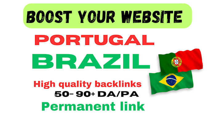 Gig Preview - Do 16 high authority brazil portugal SEO link building backlinks br pt domain