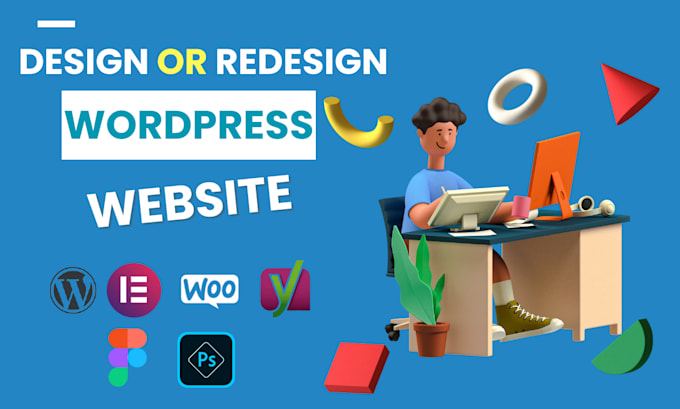 Gig Preview - Make best responsive wordpress website  design or redesign