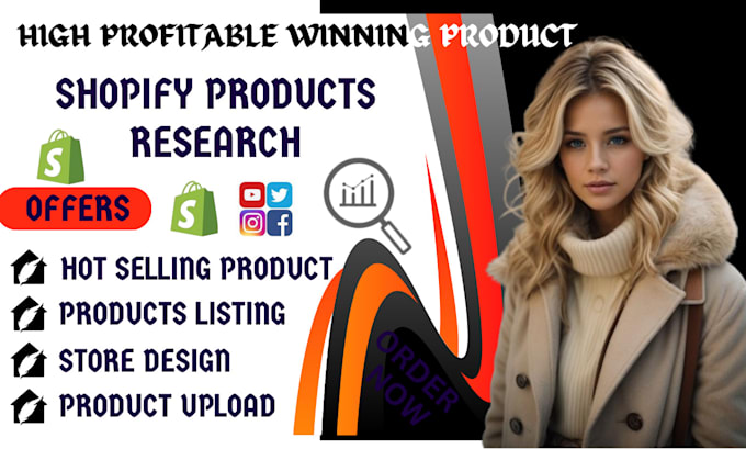 Gig Preview - Find shopify winning products research, shopify dropshipping product research